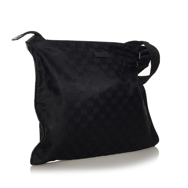 グッチ GGナイロン 斜め掛け ショルダーバッグ 132999 ブラック ナイロン レディース GUCCI 【中古】