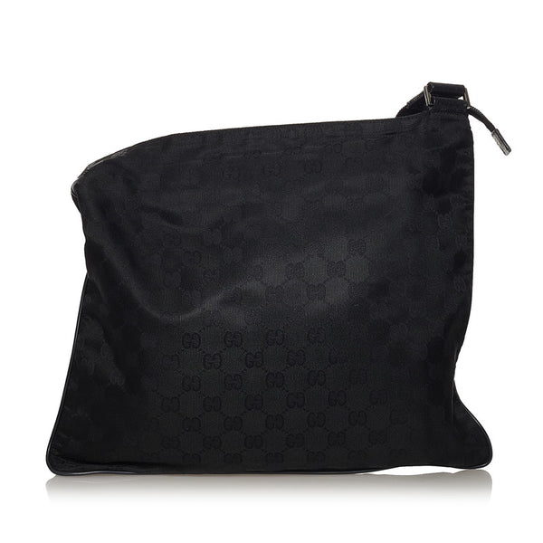 グッチ GGナイロン 斜め掛け ショルダーバッグ 132999 ブラック ナイロン レディース GUCCI 【中古】