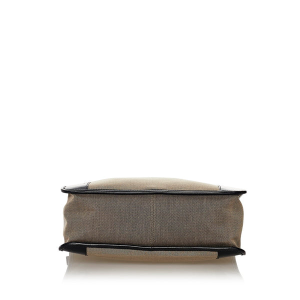 グッチ ハンドバッグ 000 0855 ブラック ベージュ キャンバス パテントレザー レディース GUCCI 【中古】