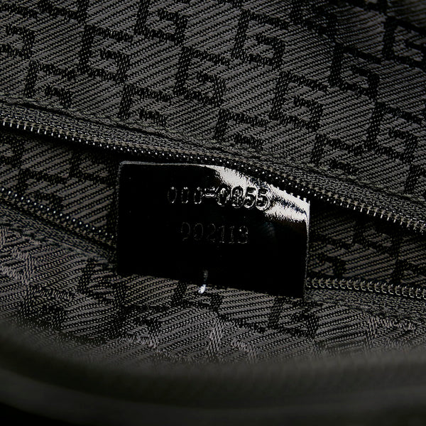 グッチ ハンドバッグ 000 0855 ブラック ベージュ キャンバス パテントレザー レディース GUCCI 【中古】