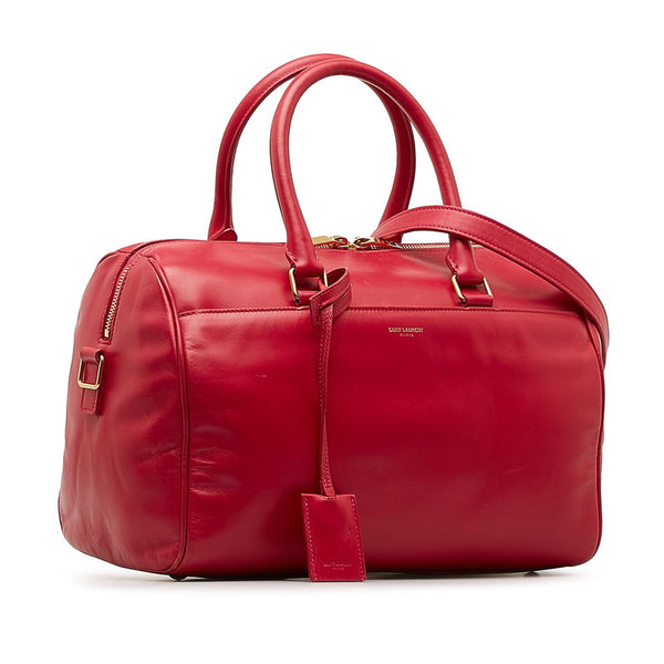 サンローラン ベイビーダッフル ハンドバッグ ショルダーバッグ 2WAY ピンク レザー レディース SAINT LAURENT 【中古】