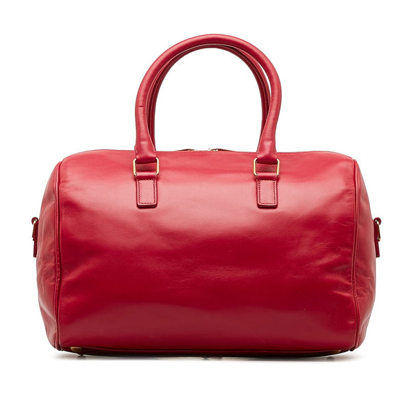 サンローラン ベイビーダッフル ハンドバッグ ショルダーバッグ 2WAY ピンク レザー レディース SAINT LAURENT 【中古】