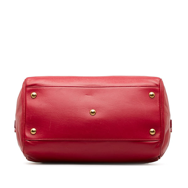 サンローラン ベイビーダッフル ハンドバッグ ショルダーバッグ 2WAY ピンク レザー レディース SAINT LAURENT 【中古】