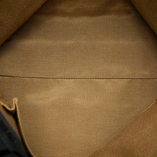 サルヴァトーレフェラガモ ガンチーニ トートバッグ EY-21 6848 ブラック キャンバス レザー レディース Salvatore Ferragamo 【中古】