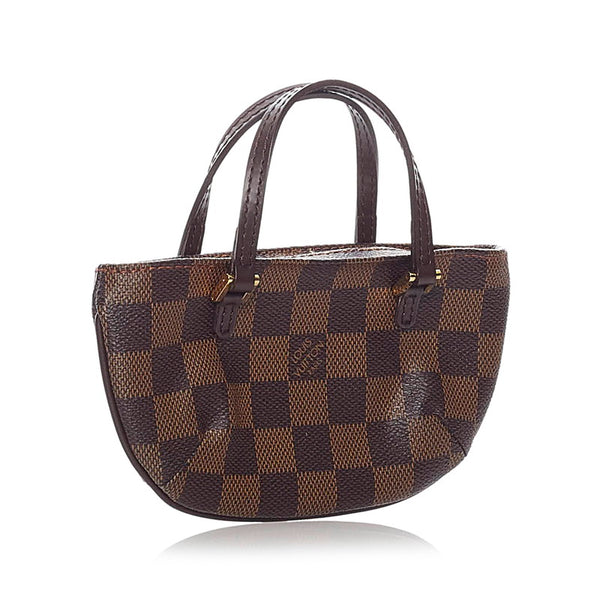 ルイ ヴィトン ダミエ マノスクGM 付属 ポーチ N51120 ブラウン PVC レザー レディース LOUIS VUITTON 【中古】