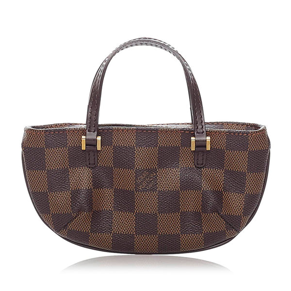 ルイ ヴィトン ダミエ マノスクGM 付属 ポーチ N51120 ブラウン PVC レザー レディース LOUIS VUITTON 【中古】