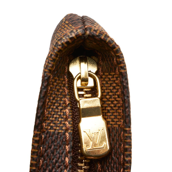 ルイ ヴィトン ダミエ マノスクGM 付属 ポーチ N51120 ブラウン PVC レザー レディース LOUIS VUITTON 【中古】