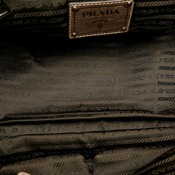 プラダ ハンドバッグ BN2067 カーキ レザー レディース PRADA 【中古】