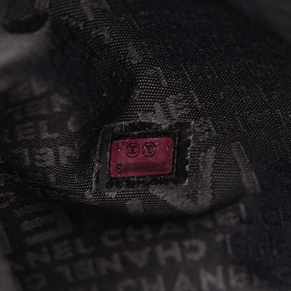 シャネル チョコバー ココマーク ハンドバッグ ブラック レザー レディース CHANEL 【中古】