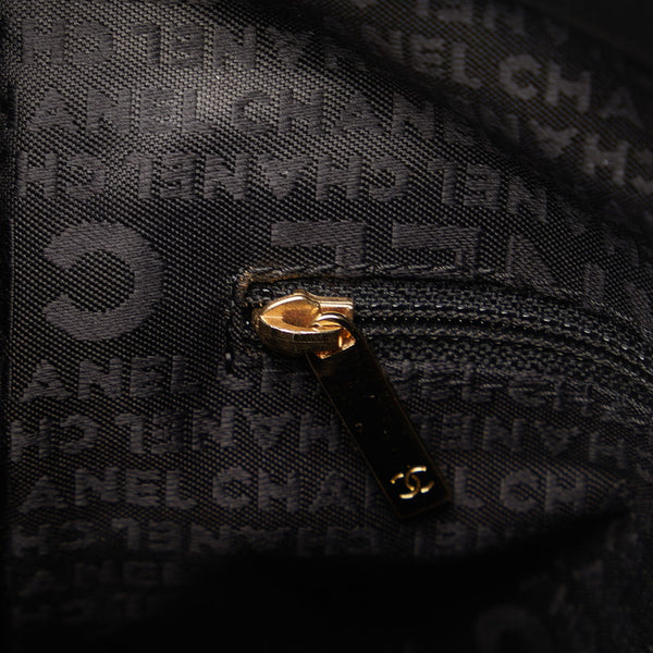 シャネル チョコバー ココマーク ハンドバッグ ブラック レザー レディース CHANEL 【中古】