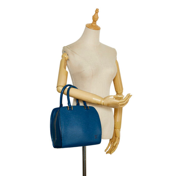 ルイ ヴィトン エピ ポンヌフ ハンドバッグ M52055 トレドブルー レザー レディース LOUIS VUITTON 【中古】