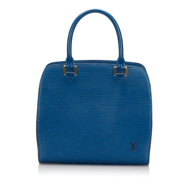 ルイ ヴィトン エピ ポンヌフ ハンドバッグ M52055 トレドブルー レザー レディース LOUIS VUITTON 【中古】
