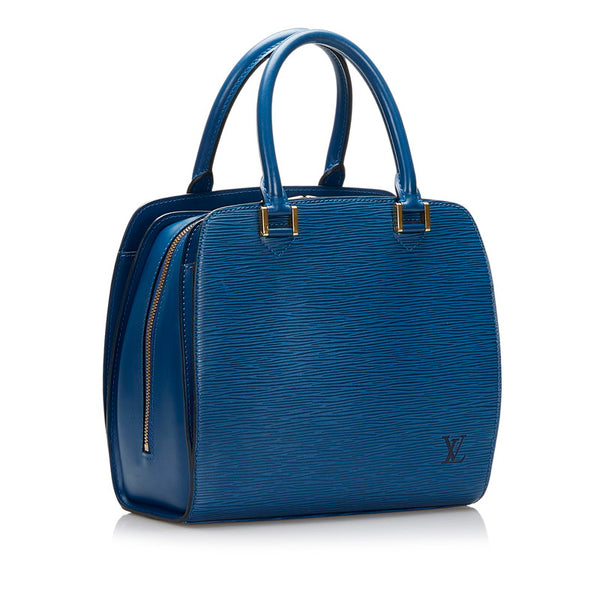 ルイ ヴィトン エピ ポンヌフ ハンドバッグ M52055 トレドブルー レザー レディース LOUIS VUITTON 【中古】