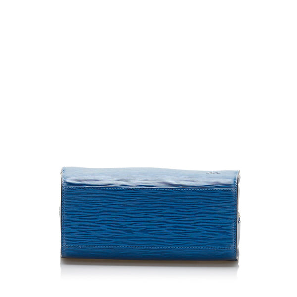 ルイ ヴィトン エピ ポンヌフ ハンドバッグ M52055 トレドブルー レザー レディース LOUIS VUITTON 【中古】