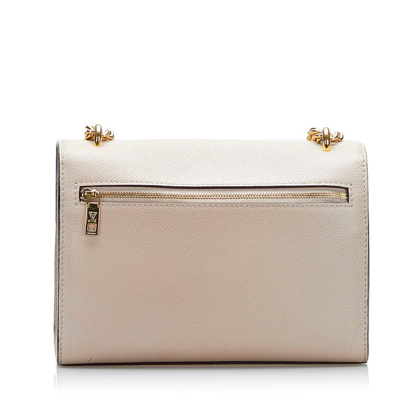 ルイ ヴィトン マイロックミーチェーン チェーン ショルダーバッグ M56137 グレー ベージュ カーフレザー レディース LOUIS VUITTON 【中古】