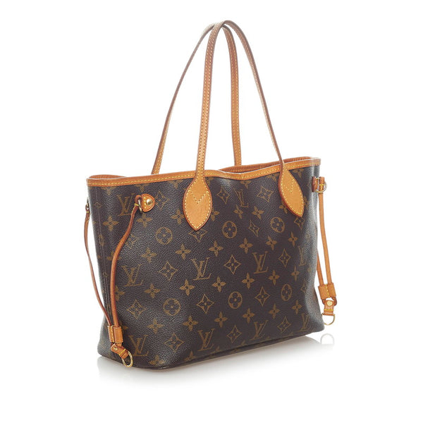 ルイ ヴィトン モノグラム ネヴァーフル PM トートバッグ M40155 ブラウン PVC レザー レディース LOUIS VUITTON 【中古】