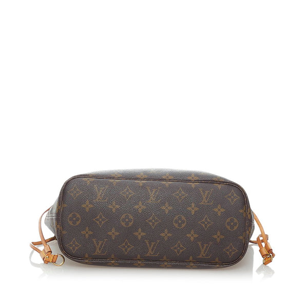 ルイ ヴィトン モノグラム ネヴァーフル PM トートバッグ M40155 ブラウン PVC レザー レディース LOUIS VUITTON 【中古】