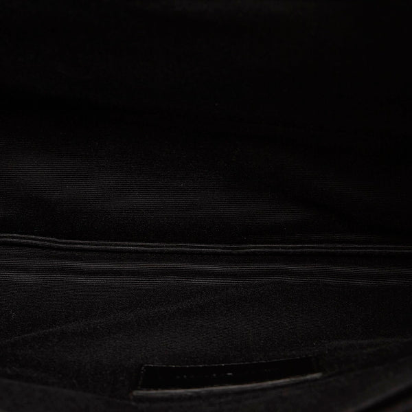 サンローラン スター クラッチバッグ ブラック レッド レザー メンズ SAINT LAURENT 【中古】