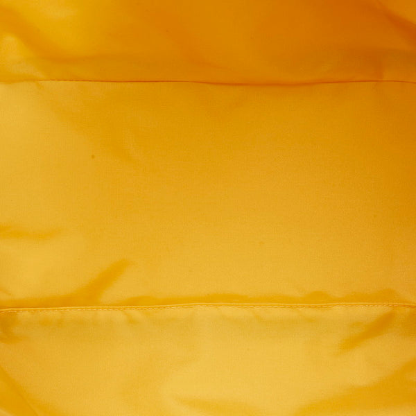 シャネル ニュートラベルライン MM トートバッグ ハンドバッグ イエロー ナイロン レザー レディース CHANEL 【中古】