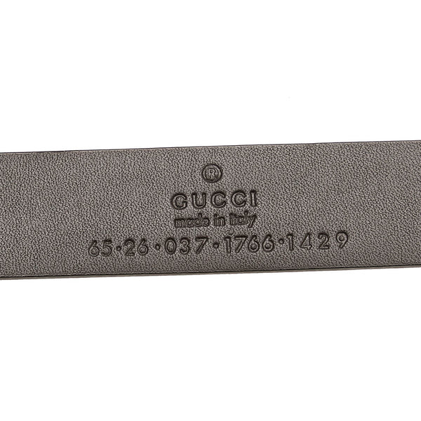 グッチ Gバックル スクエア ベルト ブラウン ゴールド レザー レディース GUCCI 【中古】