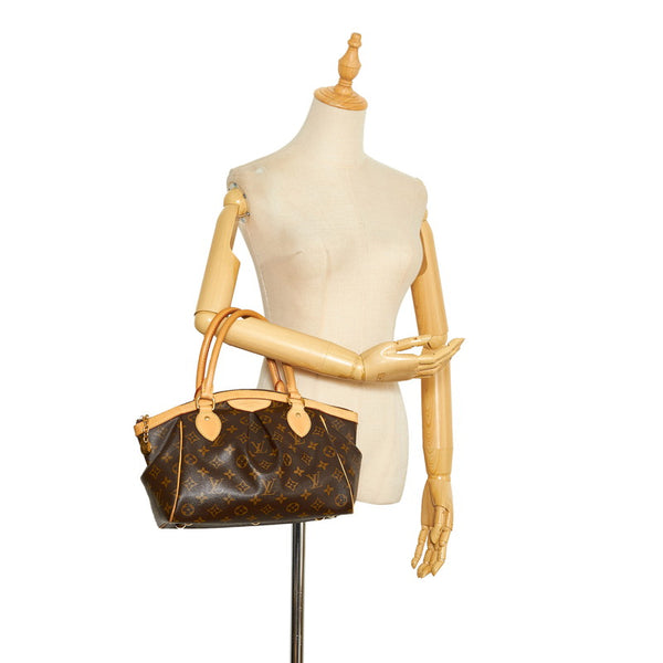 ルイ ヴィトン モノグラム ティヴォリPM ハンドバッグ M40143 ブラウン PVC レザー レディース LOUIS VUITTON 【中古】