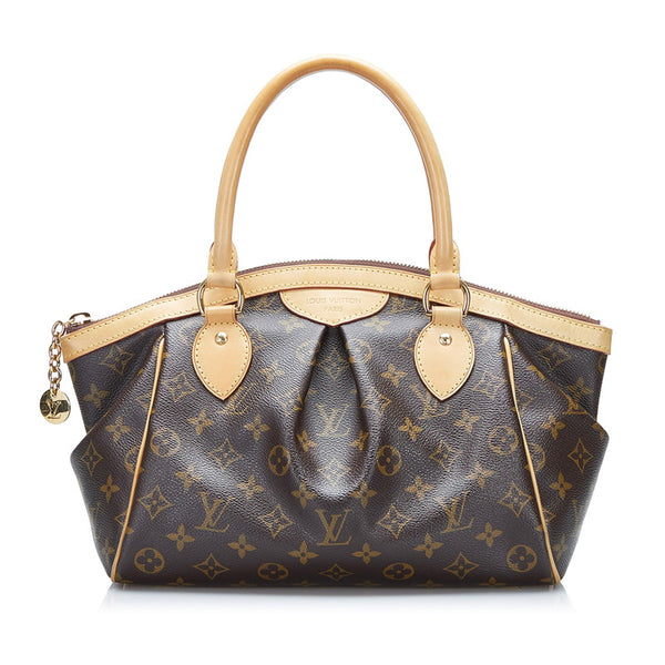 ルイ ヴィトン モノグラム ティヴォリPM ハンドバッグ M40143 ブラウン PVC レザー レディース LOUIS VUITTON 【中古】