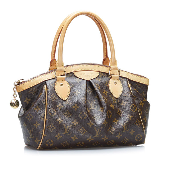 ルイ ヴィトン モノグラム ティヴォリPM ハンドバッグ M40143 ブラウン PVC レザー レディース LOUIS VUITTON 【中古】