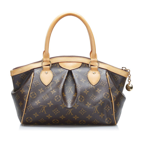 ルイ ヴィトン モノグラム ティヴォリPM ハンドバッグ M40143 ブラウン PVC レザー レディース LOUIS VUITTON 【中古】