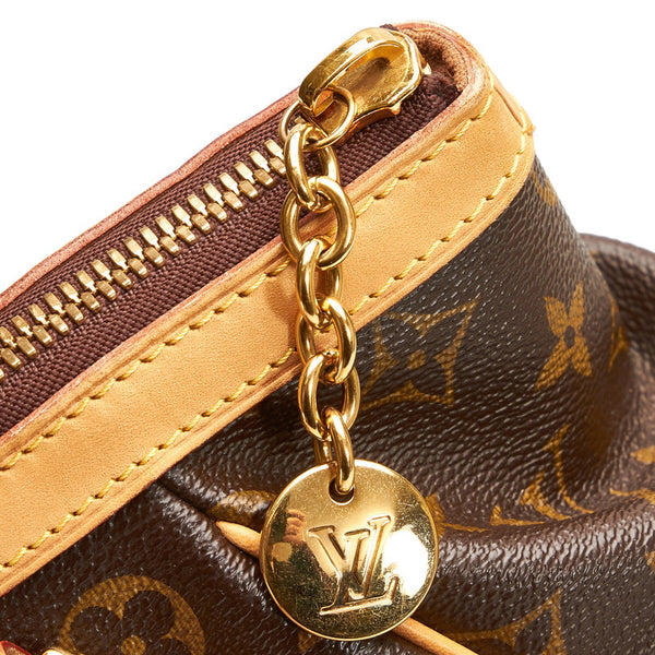 ルイ ヴィトン モノグラム ティヴォリPM ハンドバッグ M40143 ブラウン PVC レザー レディース LOUIS VUITTON 【中古】