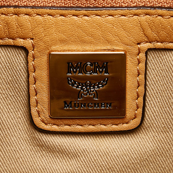 エム シー エム ヴィセトス ショルダーバッグ ブラウン PVC レザー レディース MCM 【中古】