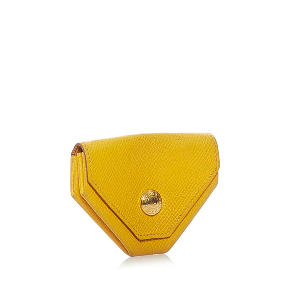 エルメス ルヴァンキャトル コインケース ジョーヌドール シェーブル レディース HERMES 【中古】