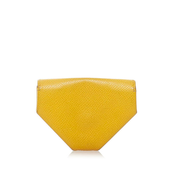 エルメス ルヴァンキャトル コインケース ジョーヌドール シェーブル レディース HERMES 【中古】