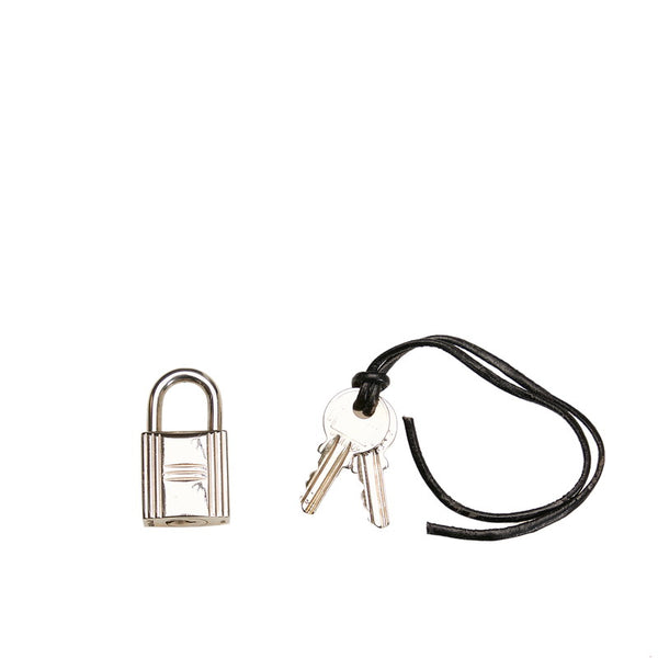 エルメス エールラインMM トートバッグ ハンドバッグ グレー キャンバス メンズ HERMES 【中古】