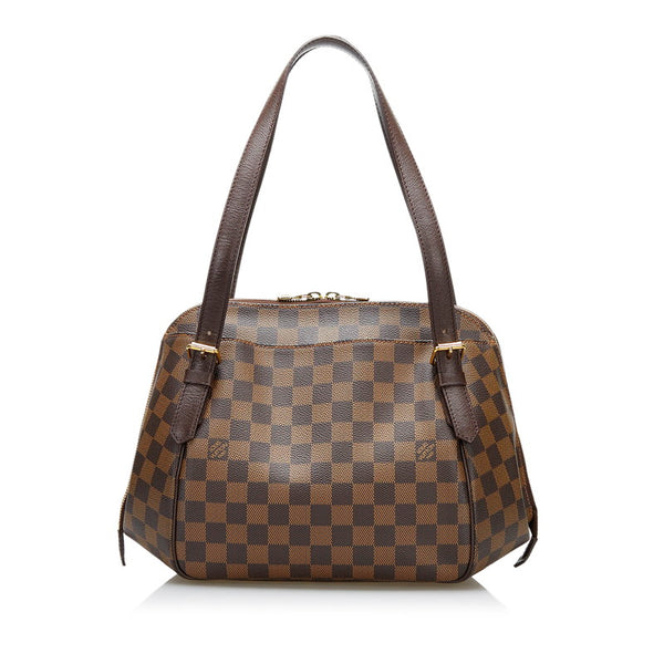 ルイ ヴィトン ダミエ エベヌ ベレムMM ショルダーバッグ N51174 エベヌ ブラウン PVC レザー レディース LOUIS VUITTON 【中古】