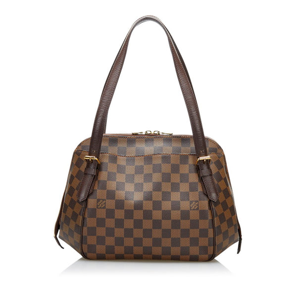 ルイ ヴィトン ダミエ エベヌ ベレムMM ショルダーバッグ N51174 エベヌ ブラウン PVC レザー レディース LOUIS VUITTON 【中古】