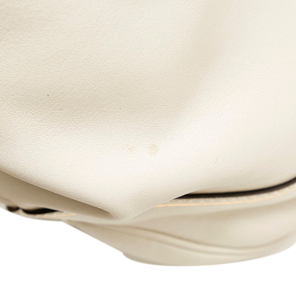 グッチ ニュージャッキー ショルダーバッグ 281178 ホワイト レザー レディース GUCCI 【中古】