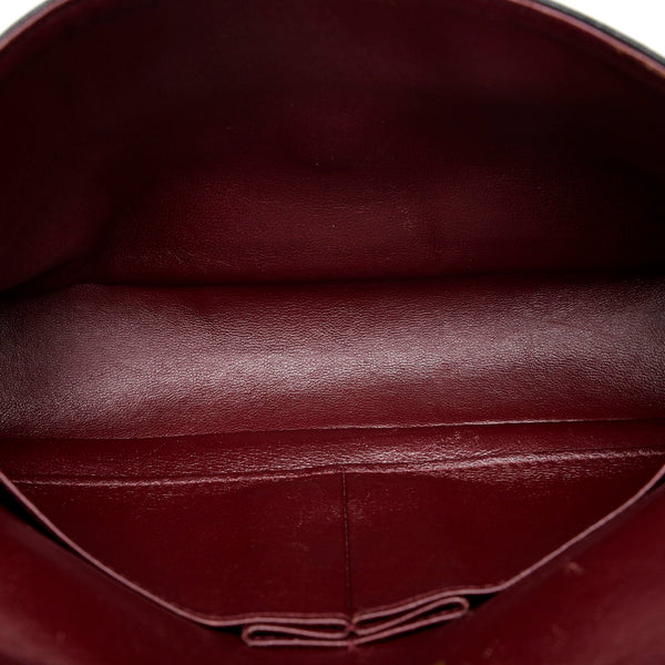 シャネル Vステッチ ココマーク チェーン ショルダーバッグ ブラック レザー レディース CHANEL 【中古】