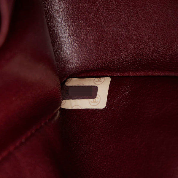 シャネル Vステッチ ココマーク チェーン ショルダーバッグ ブラック レザー レディース CHANEL 【中古】