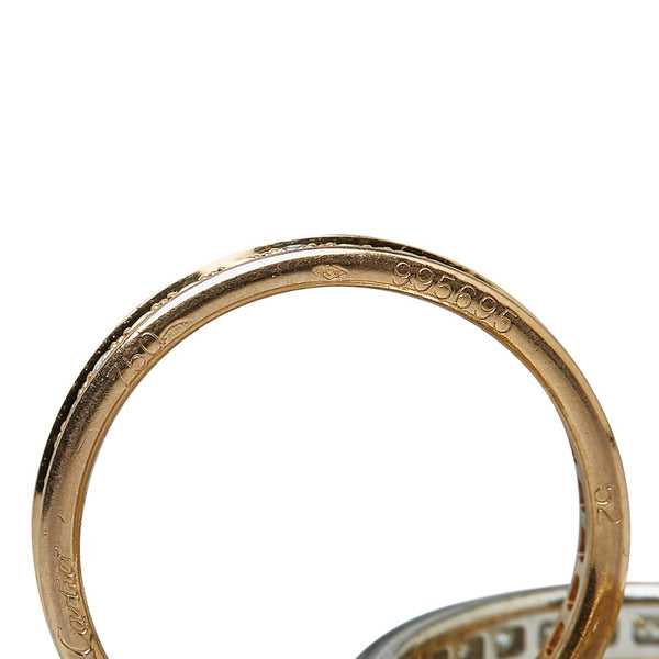 カルティエ トリニティ フルエタニティ リング 指輪 ゴールド ピンクゴールド ホワイトゴールド レディース CARTIER 【中古】