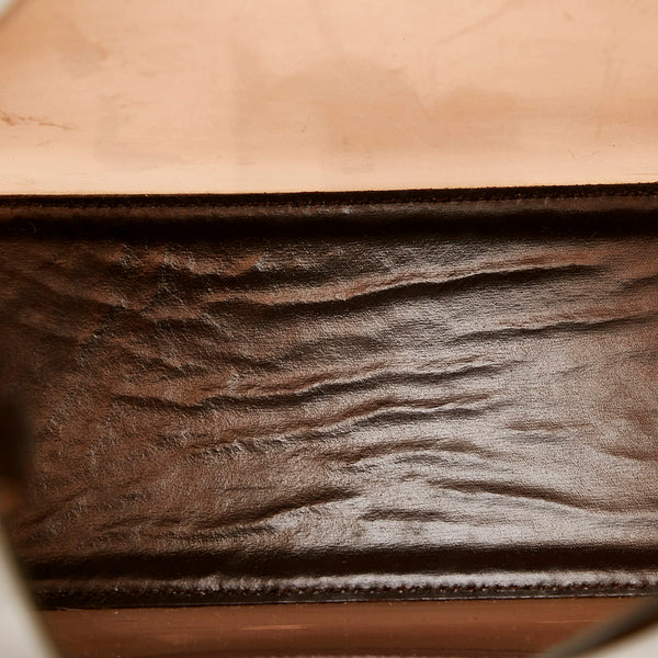 グッチ バンブー ワンショルダーバッグ 001 1883 ブラウン ビニール レザー レディース GUCCI 【中古】