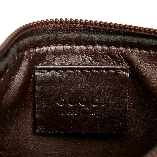 グッチ バンブー ワンショルダーバッグ 001 1883 ブラウン ビニール レザー レディース GUCCI 【中古】