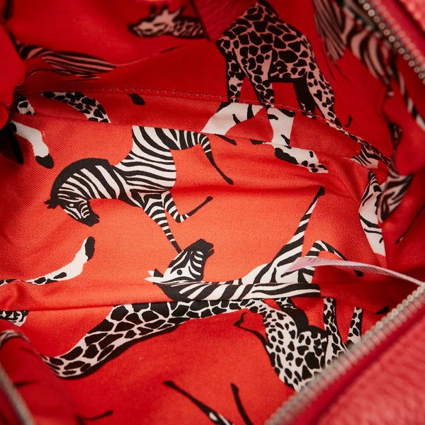 グッチ チルドレンズ ハンドバッグ 457230 ネイビー レッド レザー レディース GUCCI 【中古】