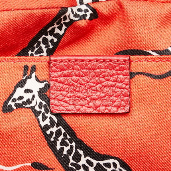 グッチ チルドレンズ ハンドバッグ 457230 ネイビー レッド レザー レディース GUCCI 【中古】