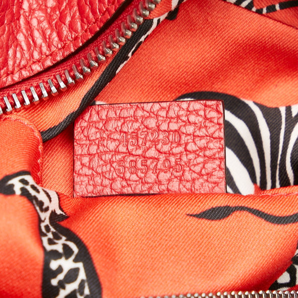 グッチ チルドレンズ ハンドバッグ 457230 ネイビー レッド レザー レディース GUCCI 【中古】