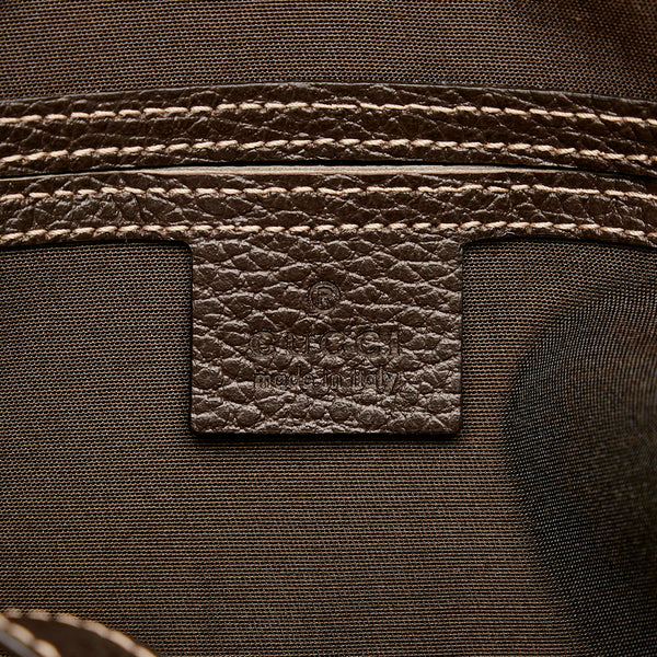 グッチ GGクリスタル トートバッグ ハンドバッグ  293578 ベージュ ブラウン PVC レザー レディース GUCCI 【中古】