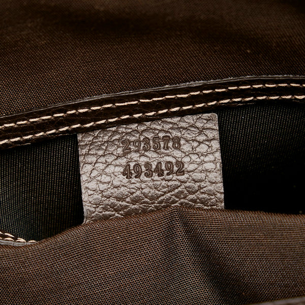 グッチ GGクリスタル トートバッグ ハンドバッグ  293578 ベージュ ブラウン PVC レザー レディース GUCCI 【中古】