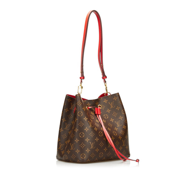 ルイ ヴィトン モノグラム ネオノエ ショルダーバッグ M44021 コクリコ ブラウン レッド PVC レザー レディース LOUIS VUITTON 【中古】