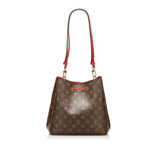 ルイ ヴィトン モノグラム ネオノエ ショルダーバッグ M44021 コクリコ ブラウン レッド PVC レザー レディース LOUIS VUITTON 【中古】
