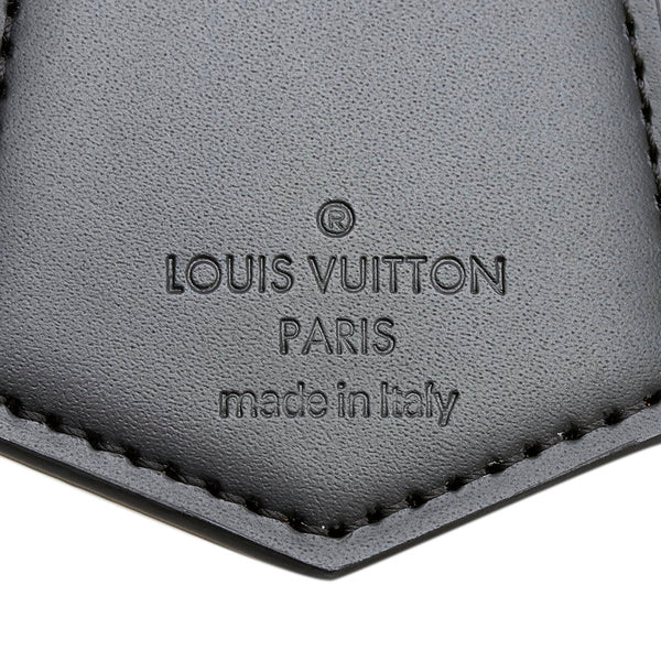 ルイ ヴィトン ダミエ グラフィット アンシャッペ キーホルダー キーリング バッグチャーム M67916 ブラック PVC メンズ LOUIS VUITTON 【中古】