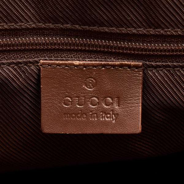 グッチ GGキャンバス トートバッグ 002 1121 ベージュ ブラウン キャンバス レザー レディース GUCCI 【中古】